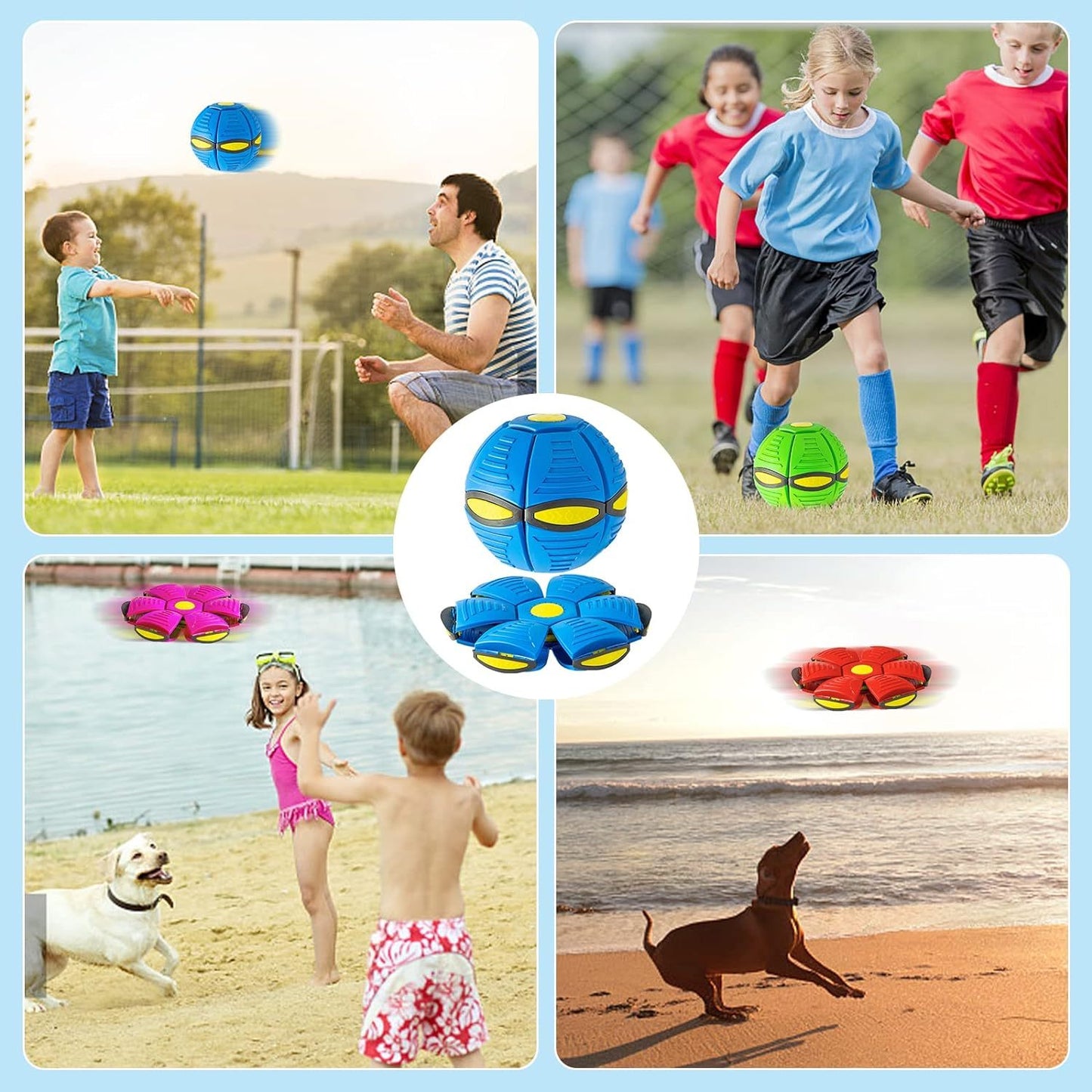 Fliegender UFO-Ball für Hunde – Spielzeug mit magischen Lichteffekten