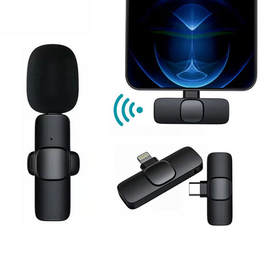 Kabelloses Lavalier-Mikrofon – Tragbares Mini-Mikrofon für Audio- und Videoaufnahmen