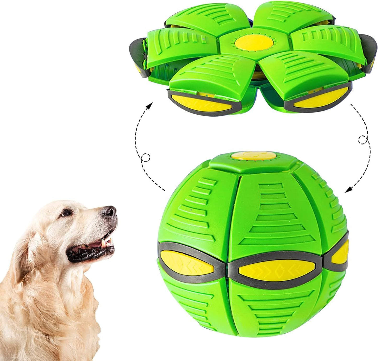 Fliegender UFO-Ball für Hunde – Spielzeug mit magischen Lichteffekten