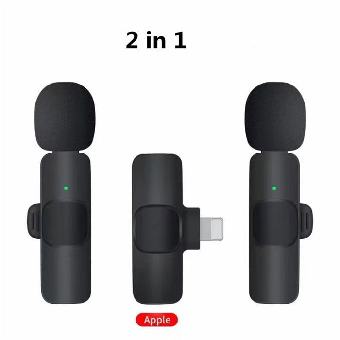 Kabelloses Lavalier-Mikrofon – Tragbares Mini-Mikrofon für Audio- und Videoaufnahmen